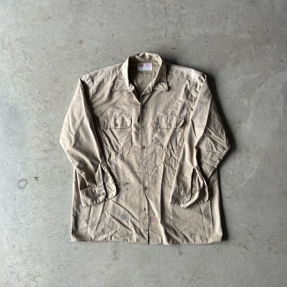 Vintage 90s Dickies Button Up Workwear Shirt | Size XL - Picture 1 of 4